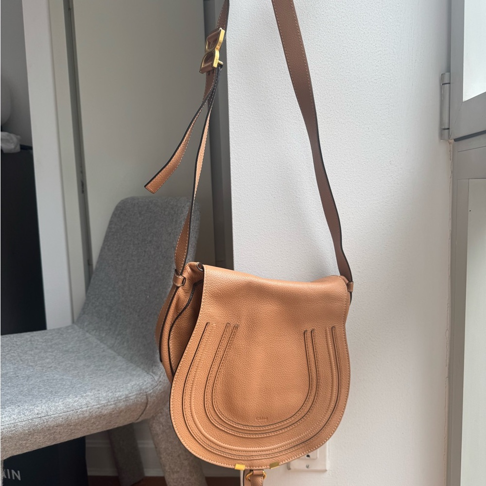 Chloe Brown Leather Crossbody Bag
